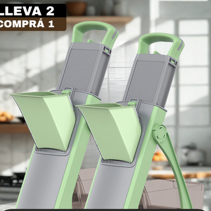 Cortador de Verduras Multifuncional en Acero Inoxidable con Hoja Ajustable
