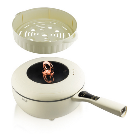 Sartén Eléctrica Multifuncional Antiadherente con Calentamiento Rápido y Regulación de Temperatura