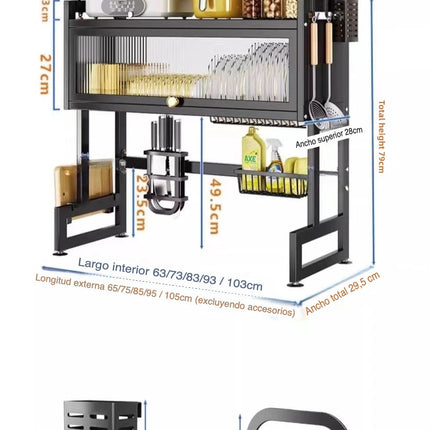 Organizador de Cocina Multifuncional en Acero Inoxidable